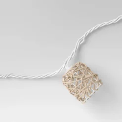 10ct Incandescent Mini Lights With Wrapped Rattan Hoods Brown - Opalhouse™ -Haven Decor Shop GUEST 1611eebf 7bfb 46d6 95fc 5806cce0b33e