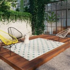 5' X 7' Quatrefoil Outdoor Rug Aqua - Opalhouse™ -Haven Decor Shop GUEST 1fa6f091 beb1 4fd7 b842 dadda40efd4a