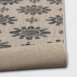 Dark Daisy Outdoor Rug Black - Opalhouse™ -Haven Decor Shop GUEST 2361835e c528 4e8b a801 5b5e7b52de57