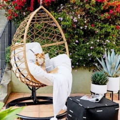 Britanna Patio Hanging Egg Chair - Natural - Opalhouse™ -Haven Decor Shop GUEST 4b072736 06c1 4fa1 8662 422f2020ef23