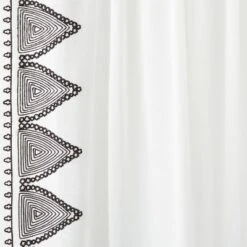 1pc Light Filtering Diamond Border Window Curtain Panel White - Opalhouse™ Designed With Jungalow™ -Haven Decor Shop GUEST 6a1227ec a22c 4a58 b5cd ea3e9bda3f45