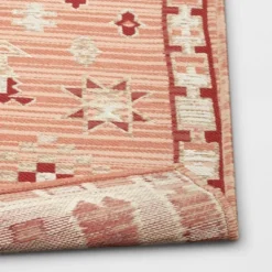 5'x7' Tapestry Rectangular Woven Outdoor Area Rug Red/Pink - Opalhouse™ -Haven Decor Shop GUEST 77b641b6 dcd1 40f9 b161 7be739e1e714