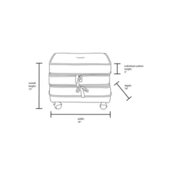 Marin Stackable Pouf With Casters - Opalhouse™ Designed With Jungalow™ -Haven Decor Shop GUEST 7b9ecb5e 9626 4b0f abc1 fd2c0a06f868