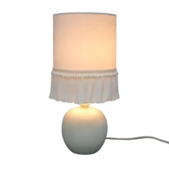 Small Table Lamp With Fringe Shade Off-White (Includes LED Light Bulb) - Opalhouse™ Designed With Jungalow™ -Haven Decor Shop GUEST b032319a c7f7 464d ab2a a2536f5698f3