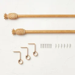 Pineapple Faux Wood Curtain Rod Natural Wood - Opalhouse™ Designed With Jungalow™ 7 Pineapple Faux Wood Curtain Rod Natural Wood - Opalhouse™ Designed With Jungalow™ -Haven Decor Shop GUEST b565e685 bbc8 405f abbe 297780442d88