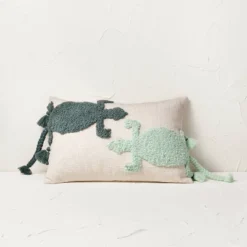 Two Lizard Punch Needle Lumbar Throw Pillow - Opalhouse™ Designed With Jungalow™ -Haven Decor Shop GUEST b928f6a8 8ca3 4efd 8799 466299a95a4e
