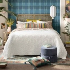 Diskus Plaid Peel And Stick Wallpaper Blue - Opalhouse™ Designed With Jungalow™ -Haven Decor Shop GUEST c3cb3514 8935 4a5e 9a9a 45911d0e6851