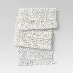 Cotton Macrame Runner White - Opalhouse™ -Haven Decor Shop GUEST c5fab824 fe39 4973 9dab 7f6bd6fcfb15