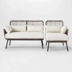 Latigo Patio Sectional Gray/Brown/Linen - Opalhouse™ -Haven Decor Shop GUEST d4b1765d 3cc1 40d8 be28 d2caf30cb830