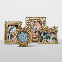 4" X 4" Cast Sunburst Frame Gold - Opalhouse™ -Haven Decor Shop GUEST fd37b239 5c24 4dd7 9ffd e03c865a7260